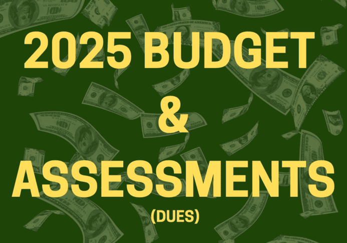 2025 BUDGETS & ASSESSMENTS